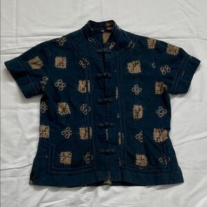 Vintage Shibori Blouse
